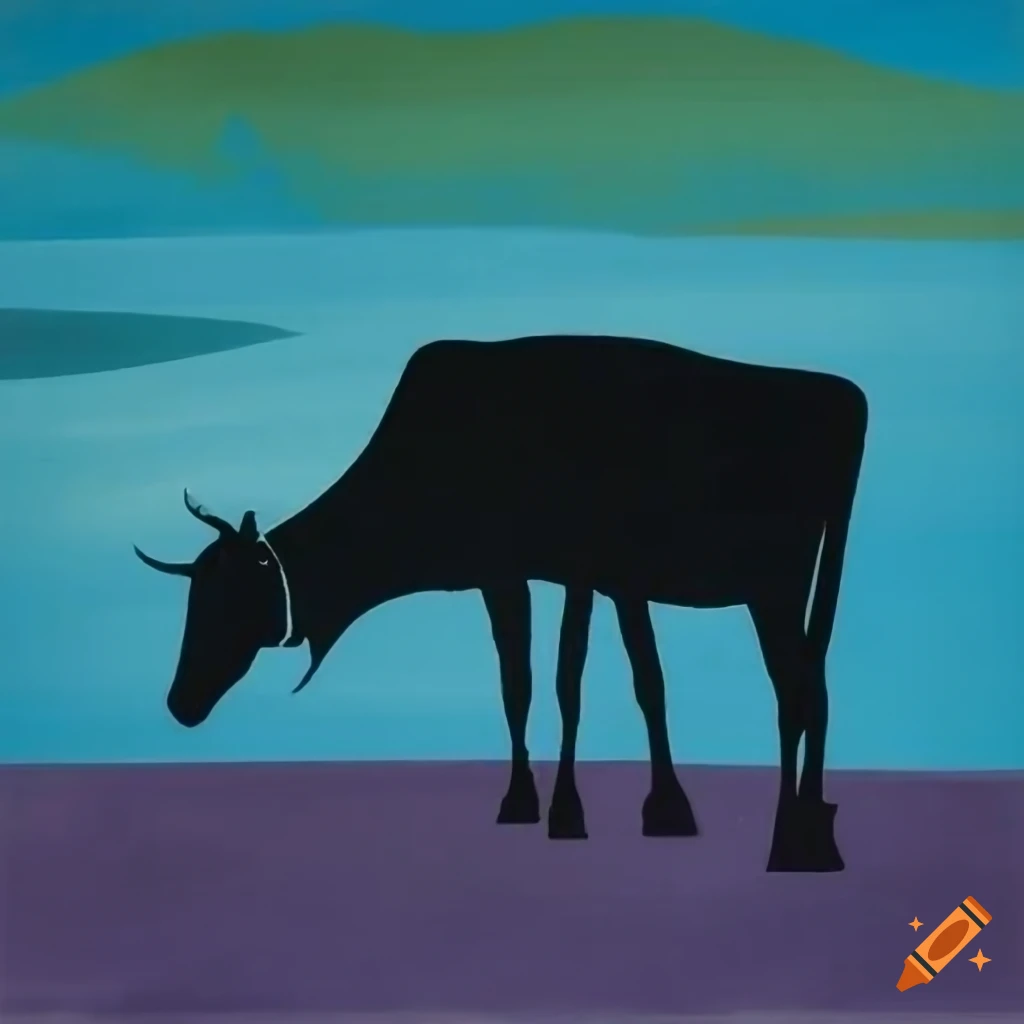 1930s tourism poster titled 'The Blue Wonder' with cubist shapes and blue lake in a valley