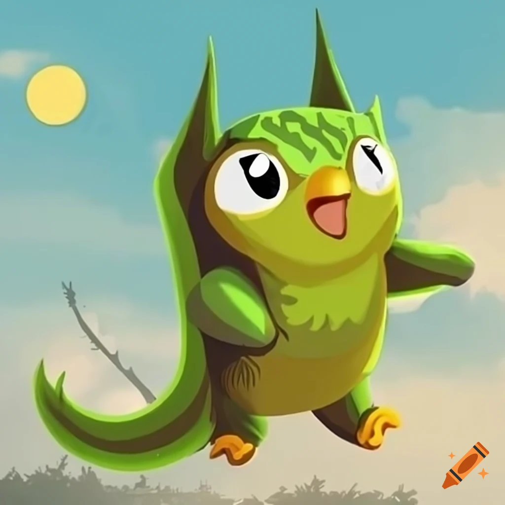 Gebe mir duolingo als drache on Craiyon