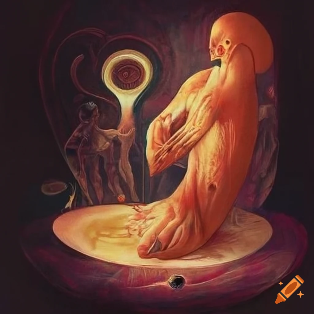 Esoteric book cover with abstract art