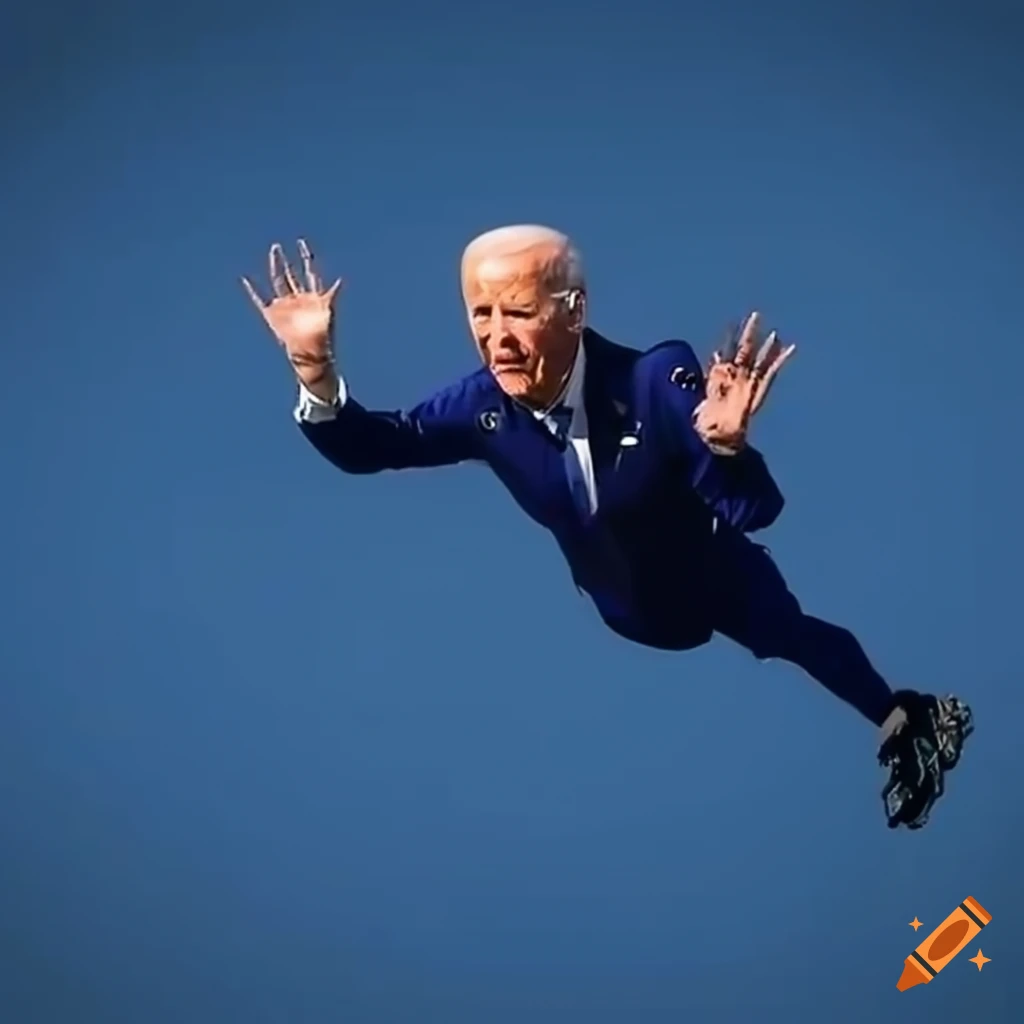 Joe Biden skydiving