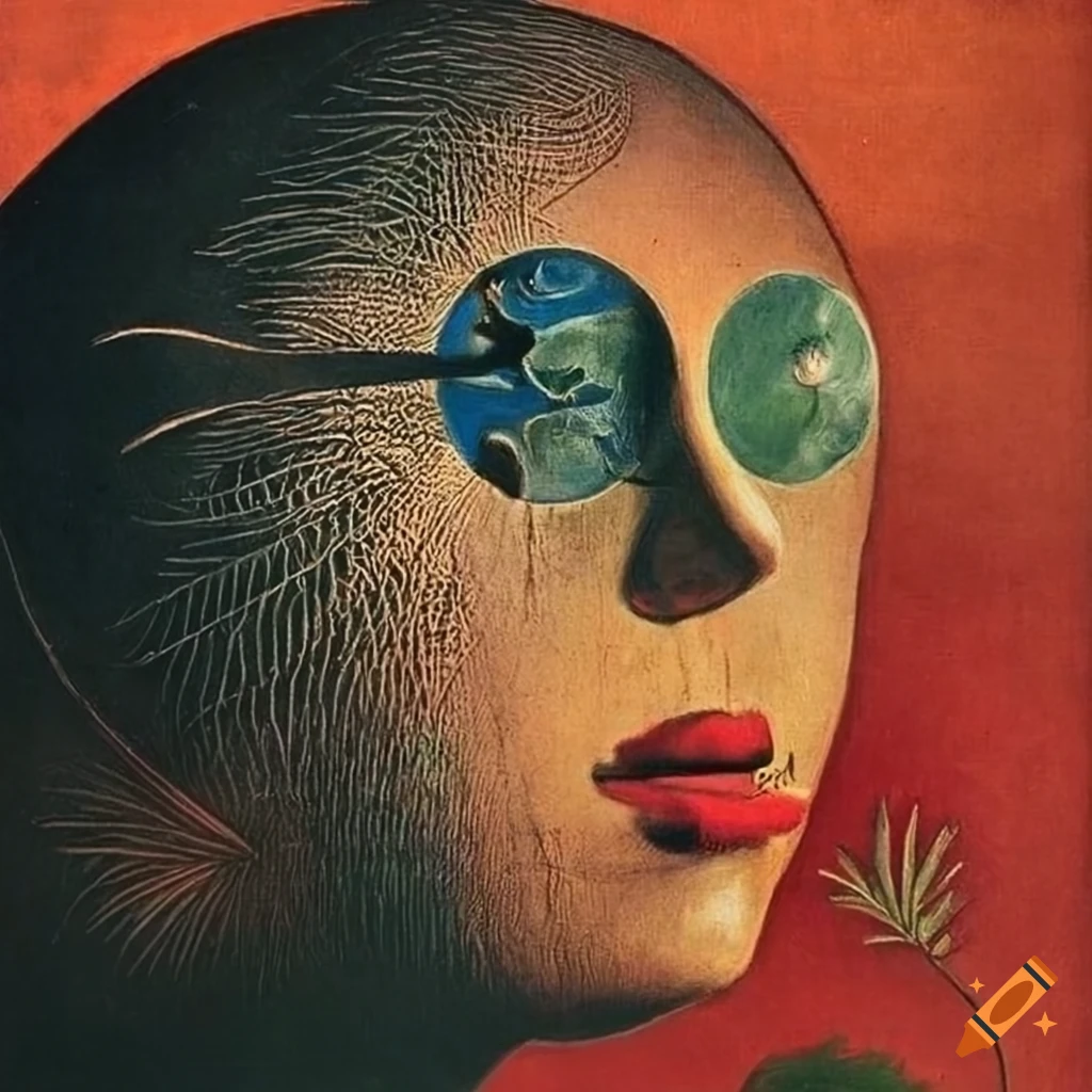 Nonbinary human gazing through the Celestial veil between Earth and the Universe on a Science Fiction pulp magazine cover