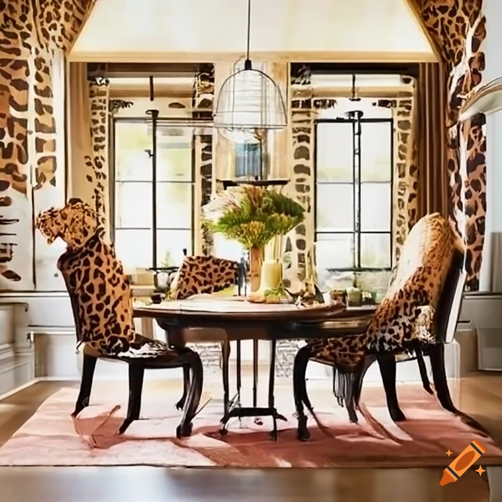HGTV dream home with animal print furniture
