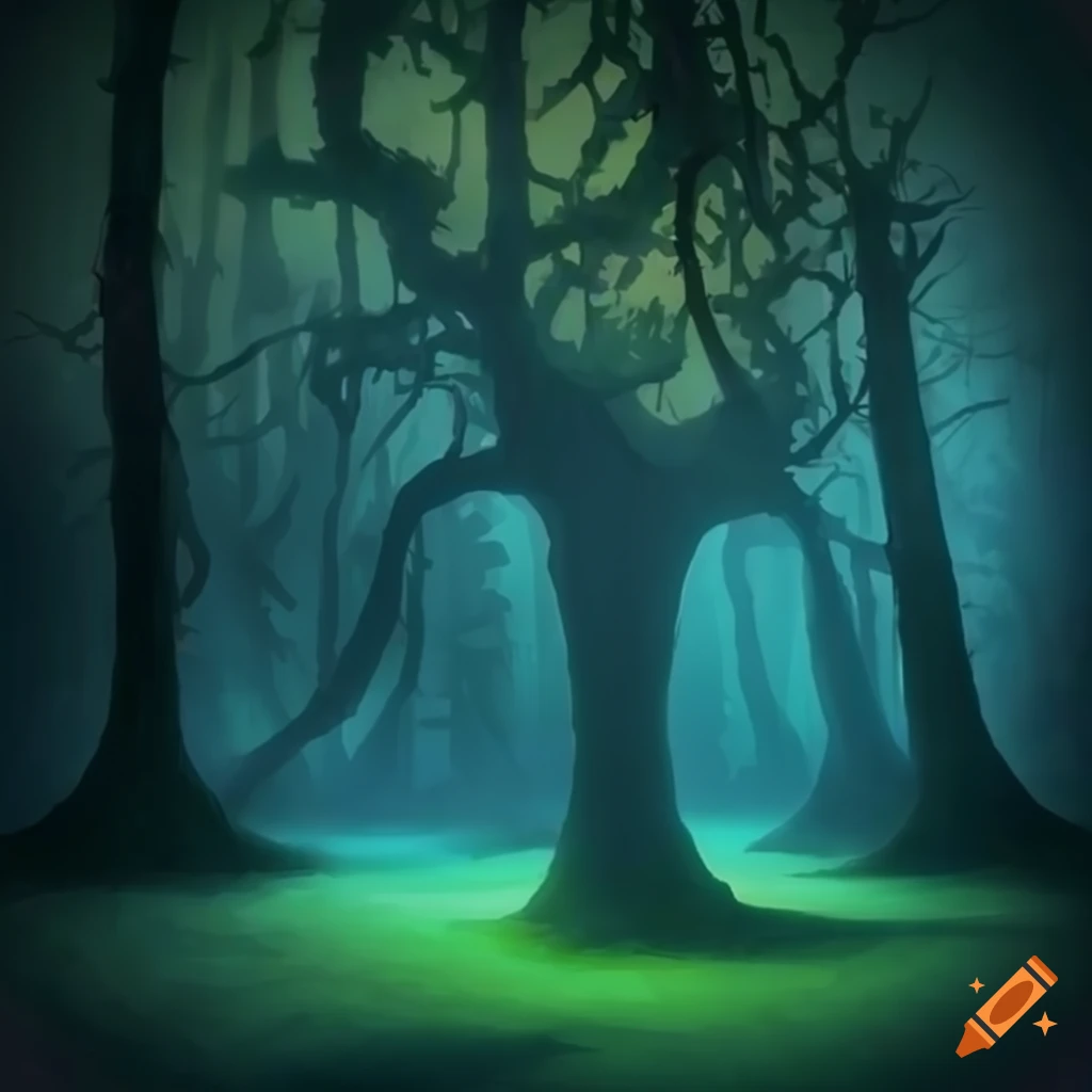 shadows-dancing-in-ancient-woods-under-a-star-studded-sky-on-craiyon