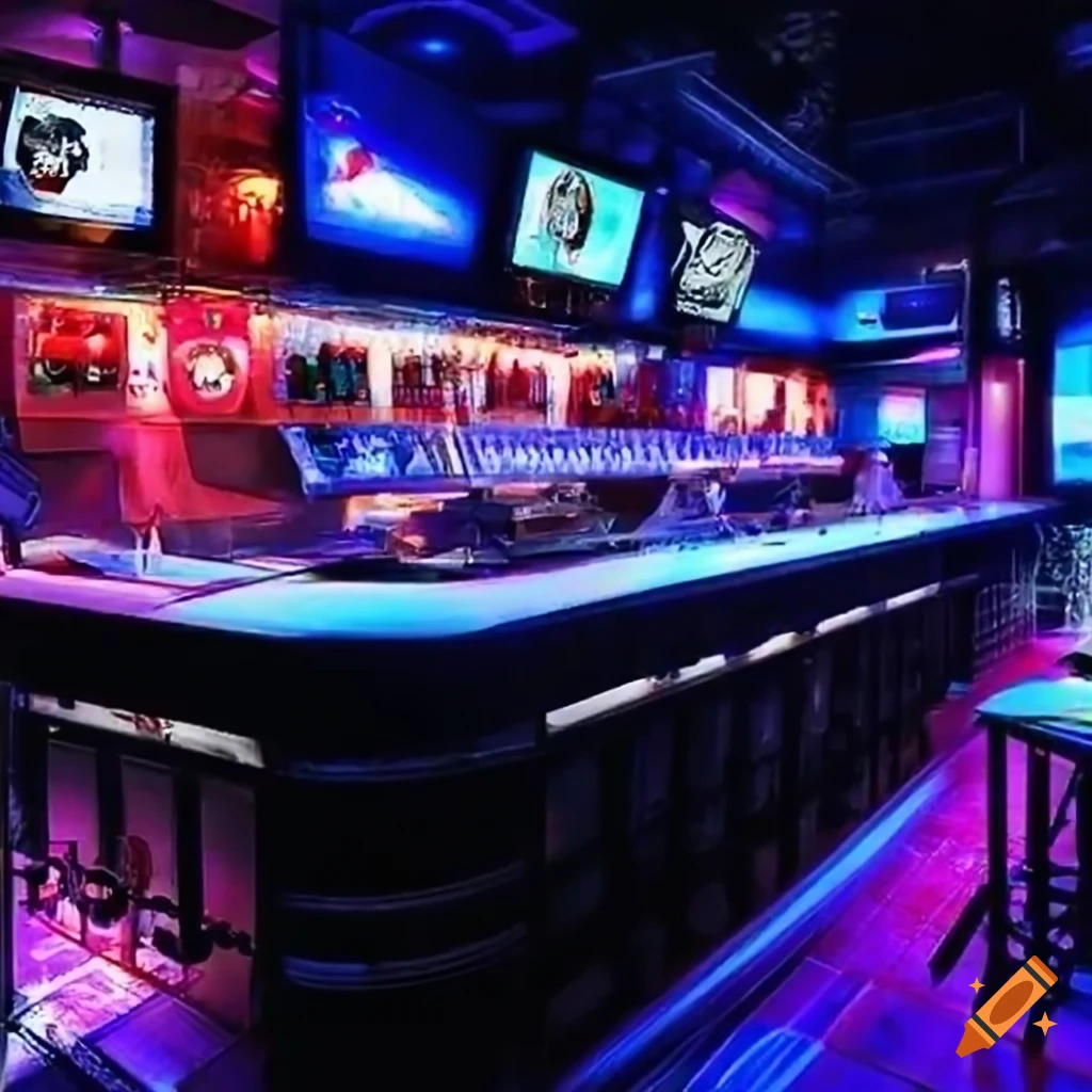 Sports bar screen on Craiyon