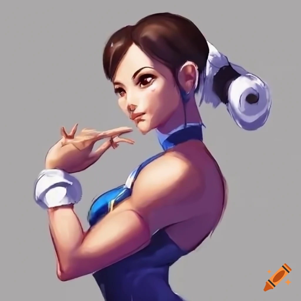 Chun-li performing ballet on Craiyon
