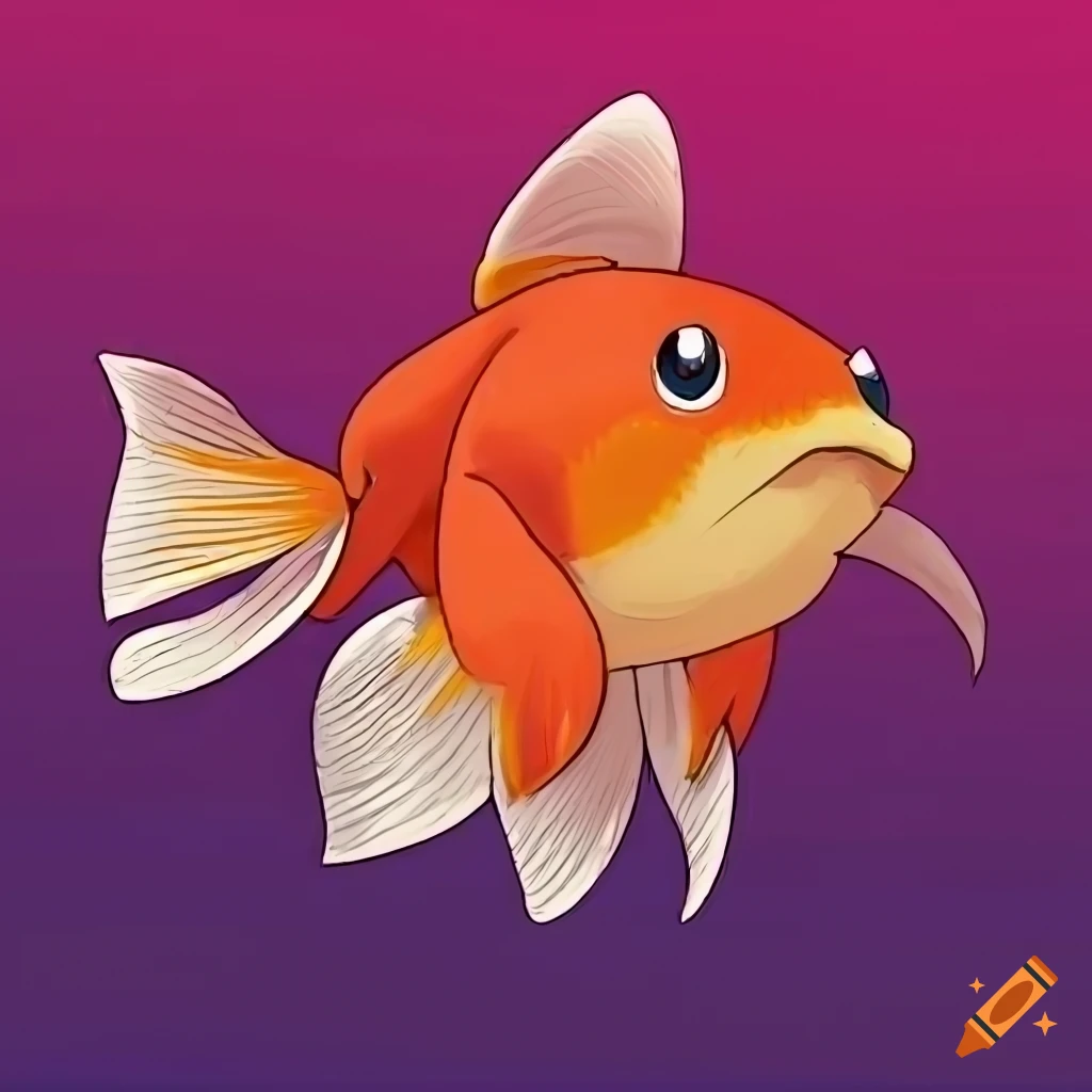 Goldfish inspired by pokemon style on Craiyon