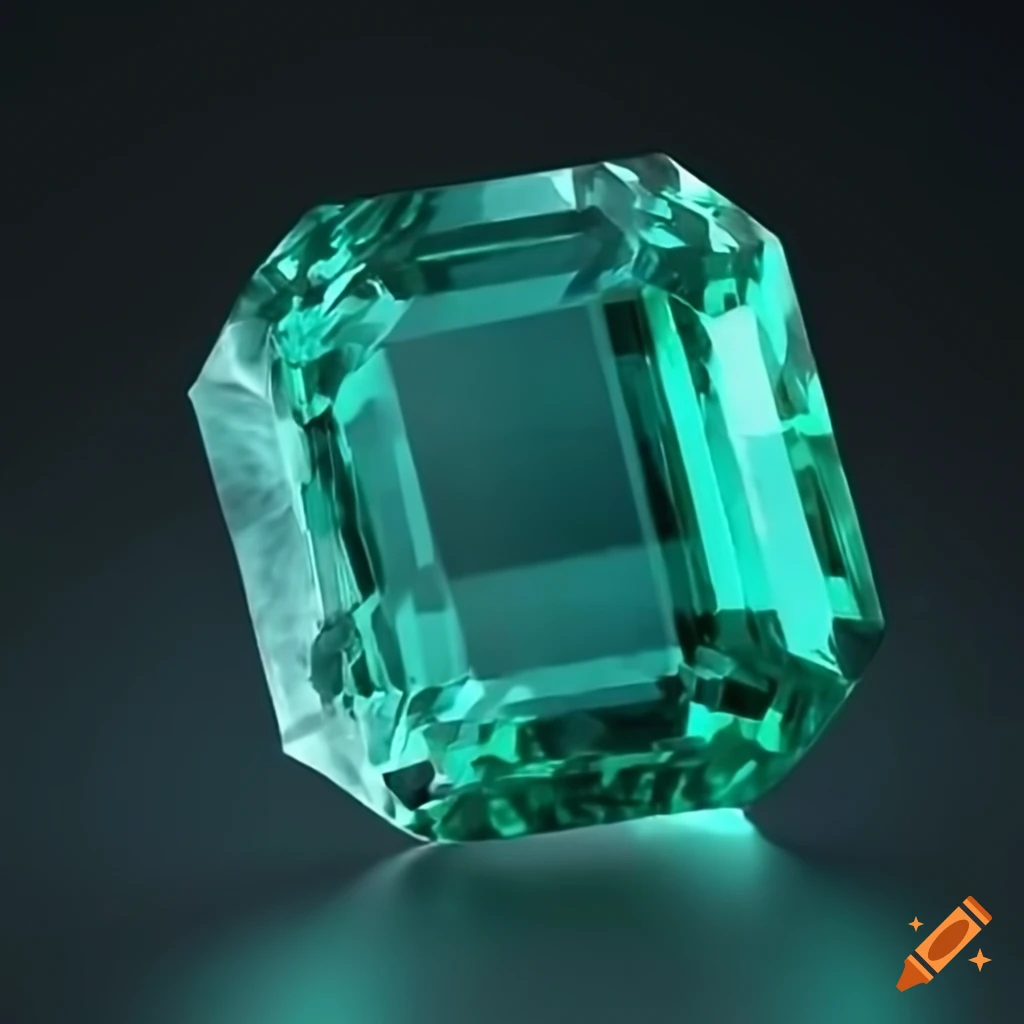Emerald gemstone on Craiyon