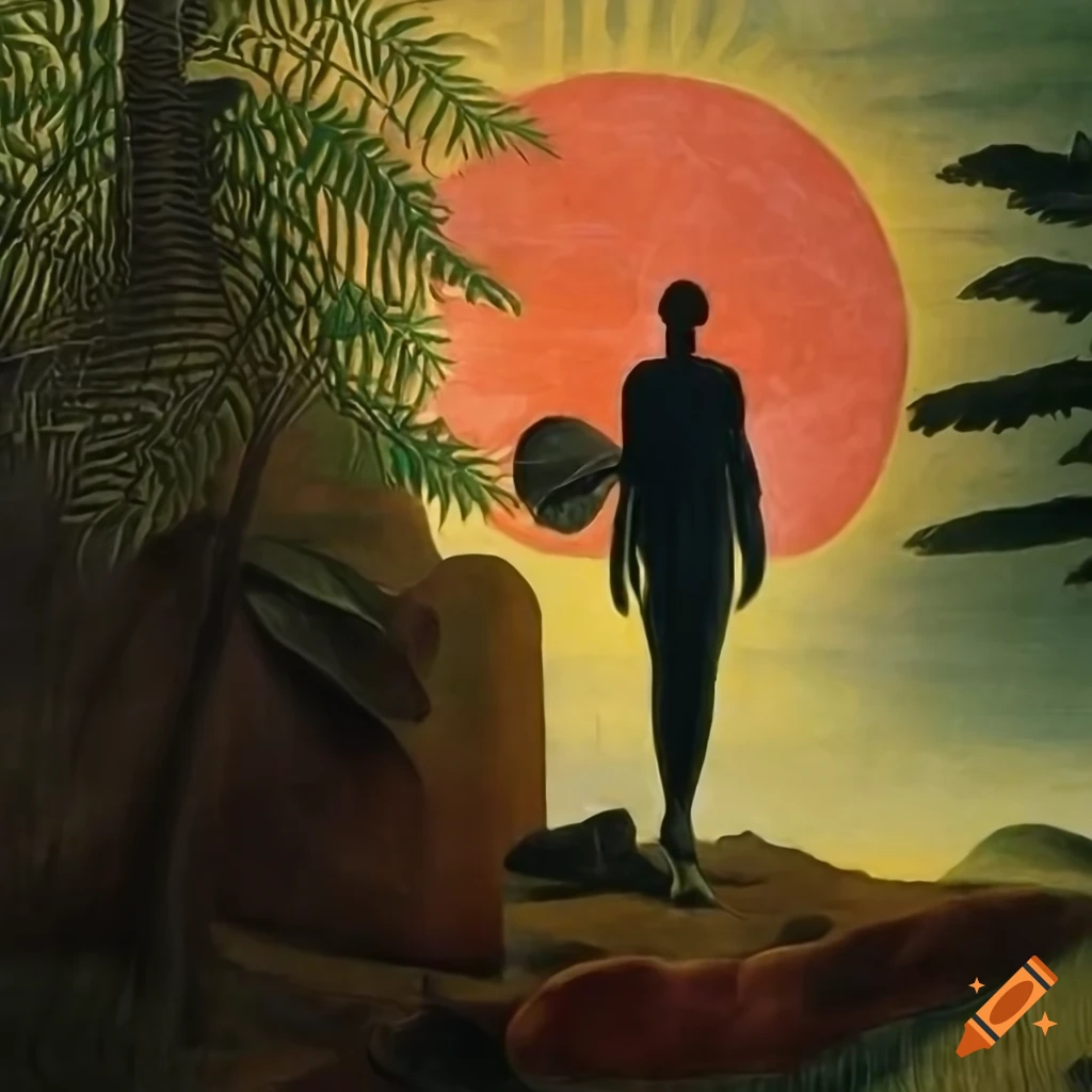 Science Fiction magazine cover featuring a nonbinary human observing the Celestial veil