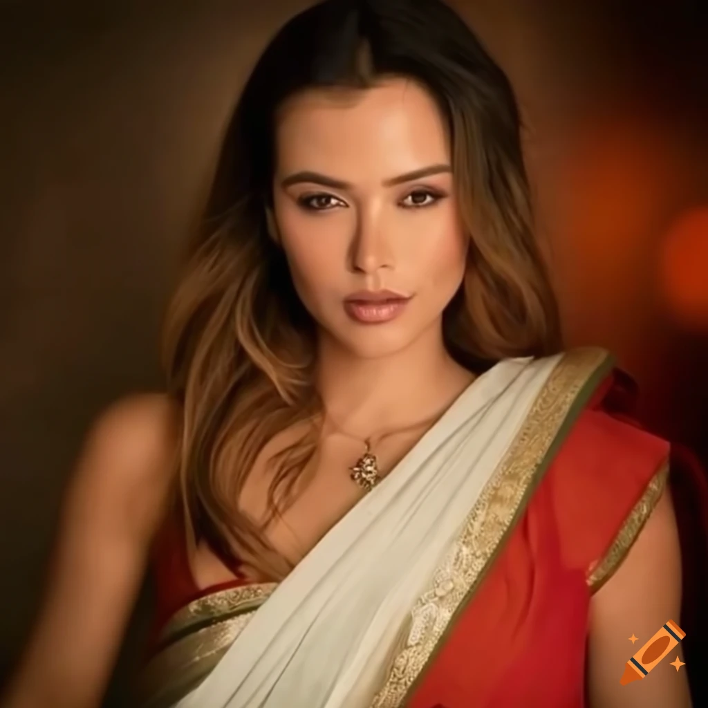 Stacy Cruz beautifully dressed in a saree