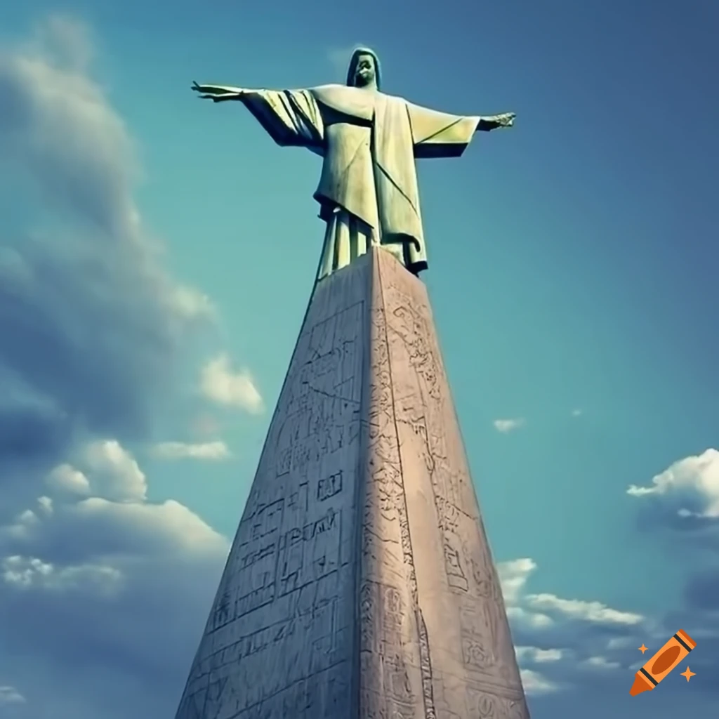 Obelisk and Christ the Redeemer statue