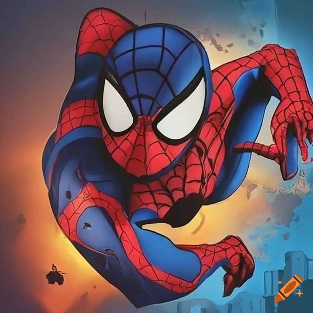 Spiderman character on Craiyon