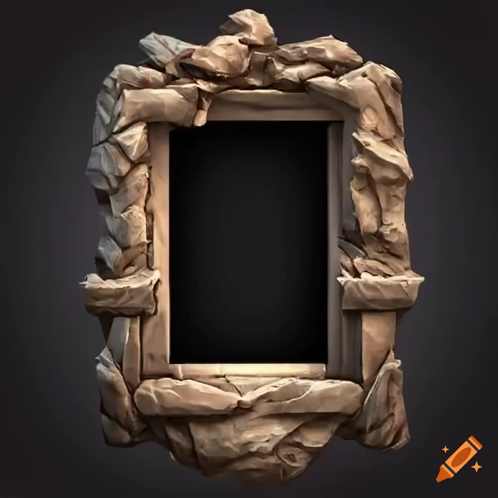 Stone frame for RPG user interface