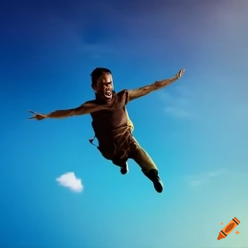 Man skydiving from a plane