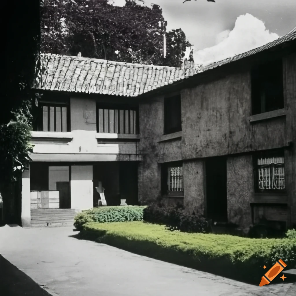 House with garden in Bogota, 1969
