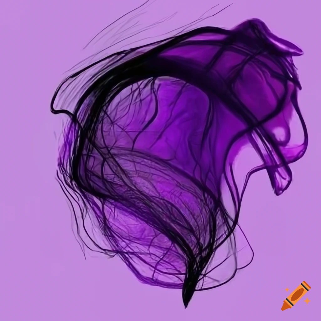 Abstract image with purple and green colors