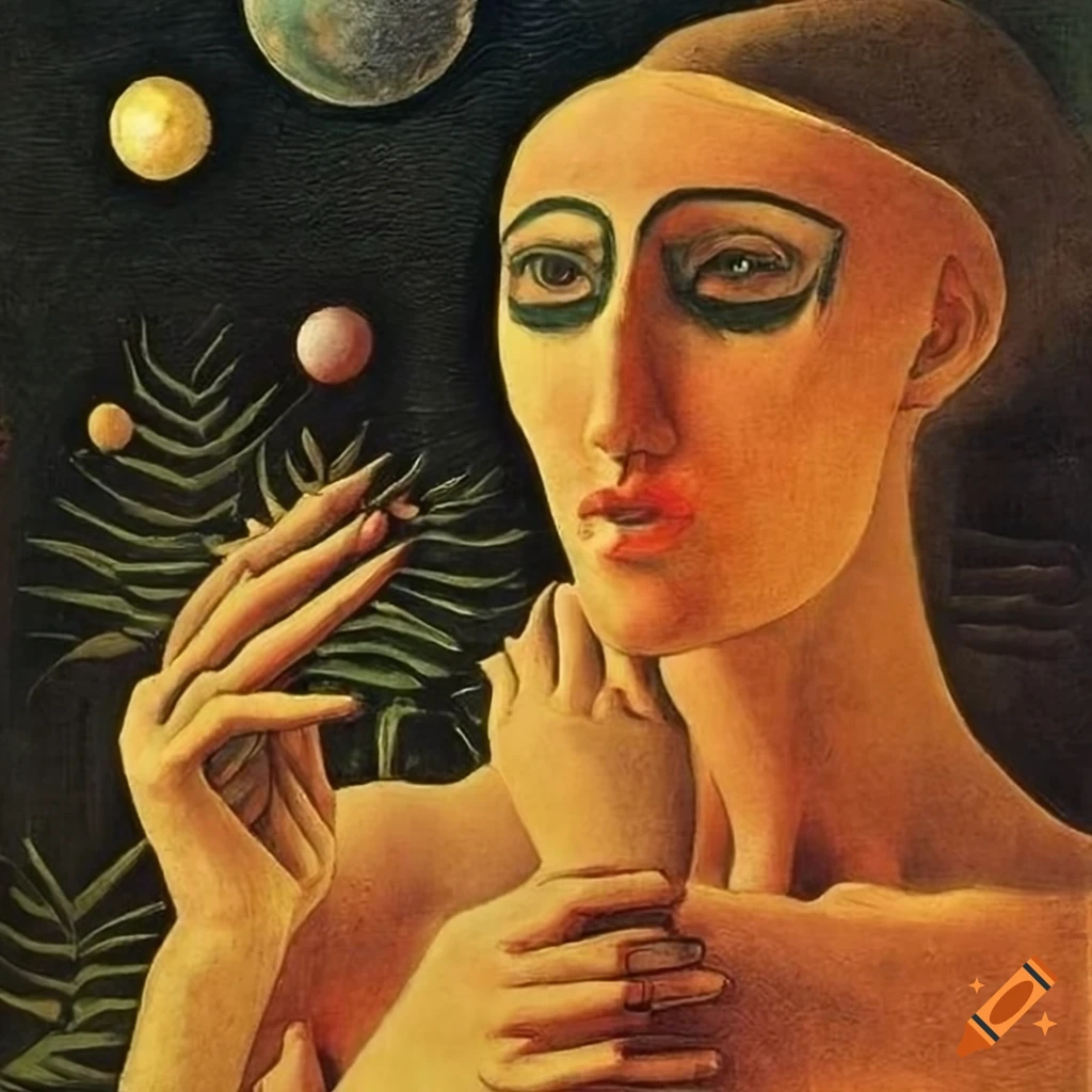 Science fiction pulp magazine cover with a nonbinary human in a futuristic setting