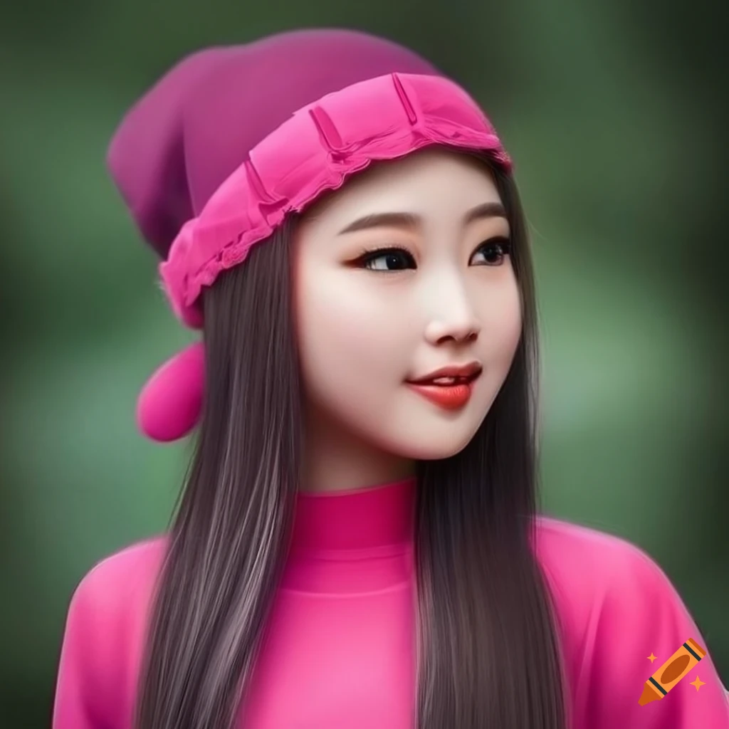 Portrait of Asian character Mabel Pines in real-life super-detailed 8K resolution