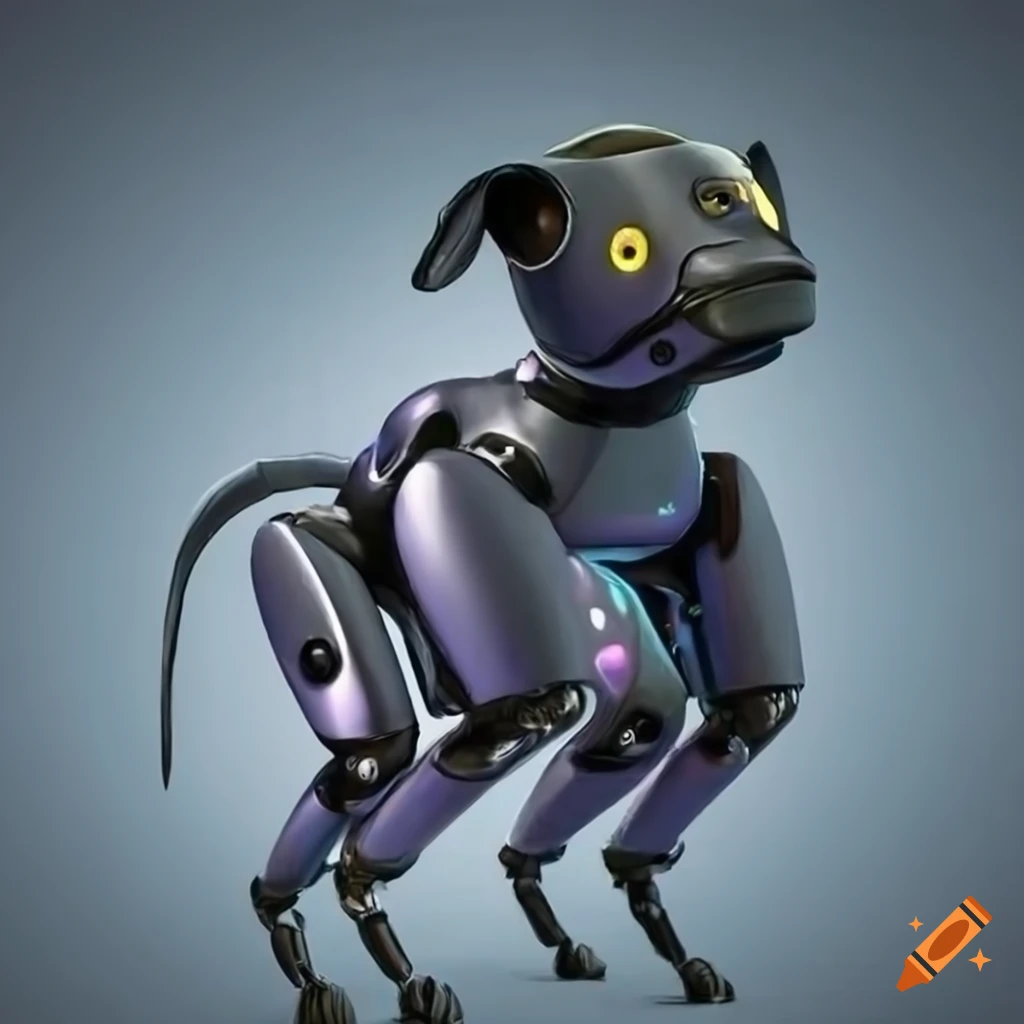 Highly detailed robot dog on Craiyon