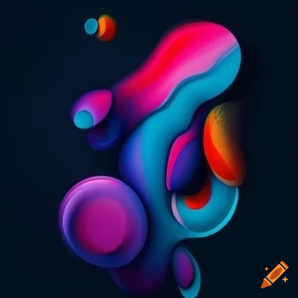 Vibrant abstract modern design art for web use