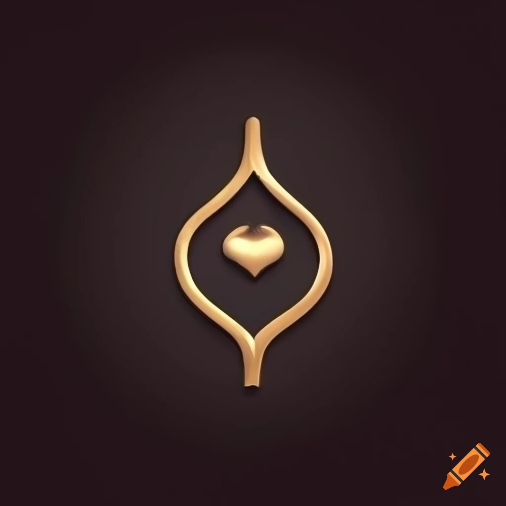 Crown logo design with elegant bones