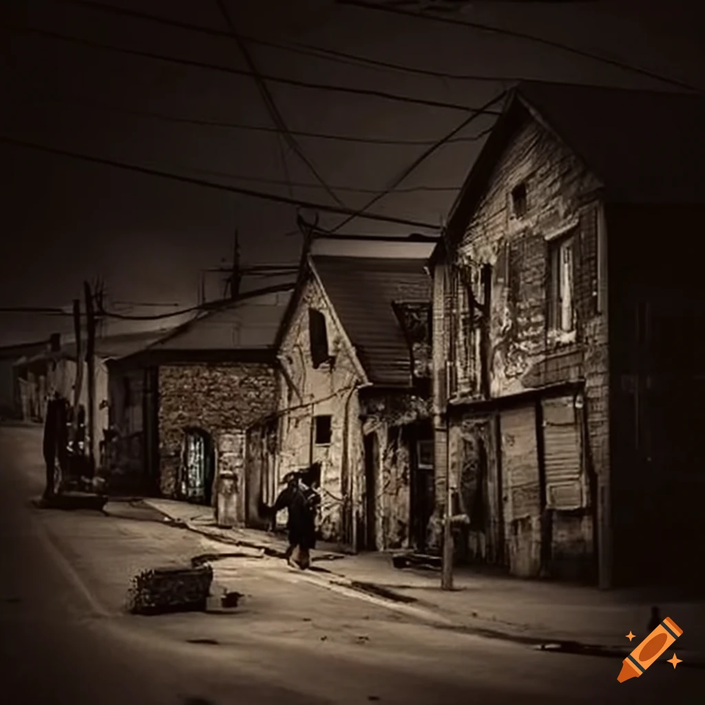 Town representing poverty and hardship
