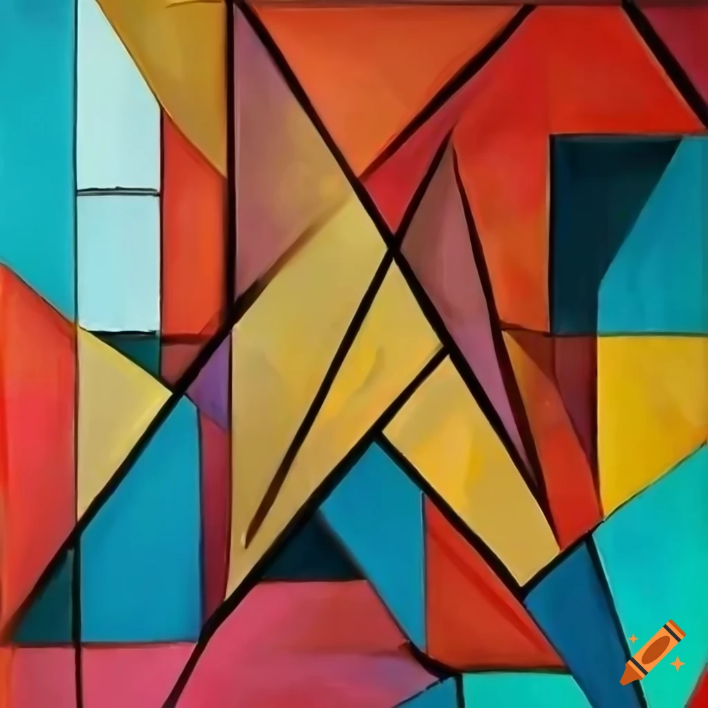 Abstract cubist masterpiece