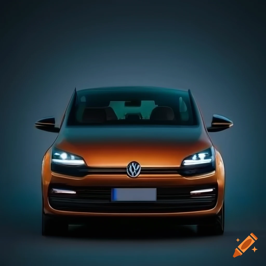Modernized VW Gol inspired by Tesla with dramatic lighting and rich details