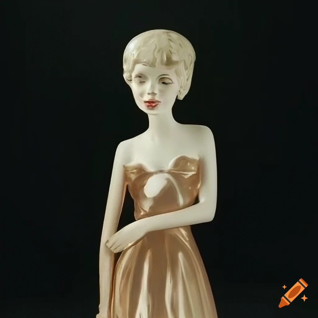 Lotte Reiniger depicted as an art deco figurine