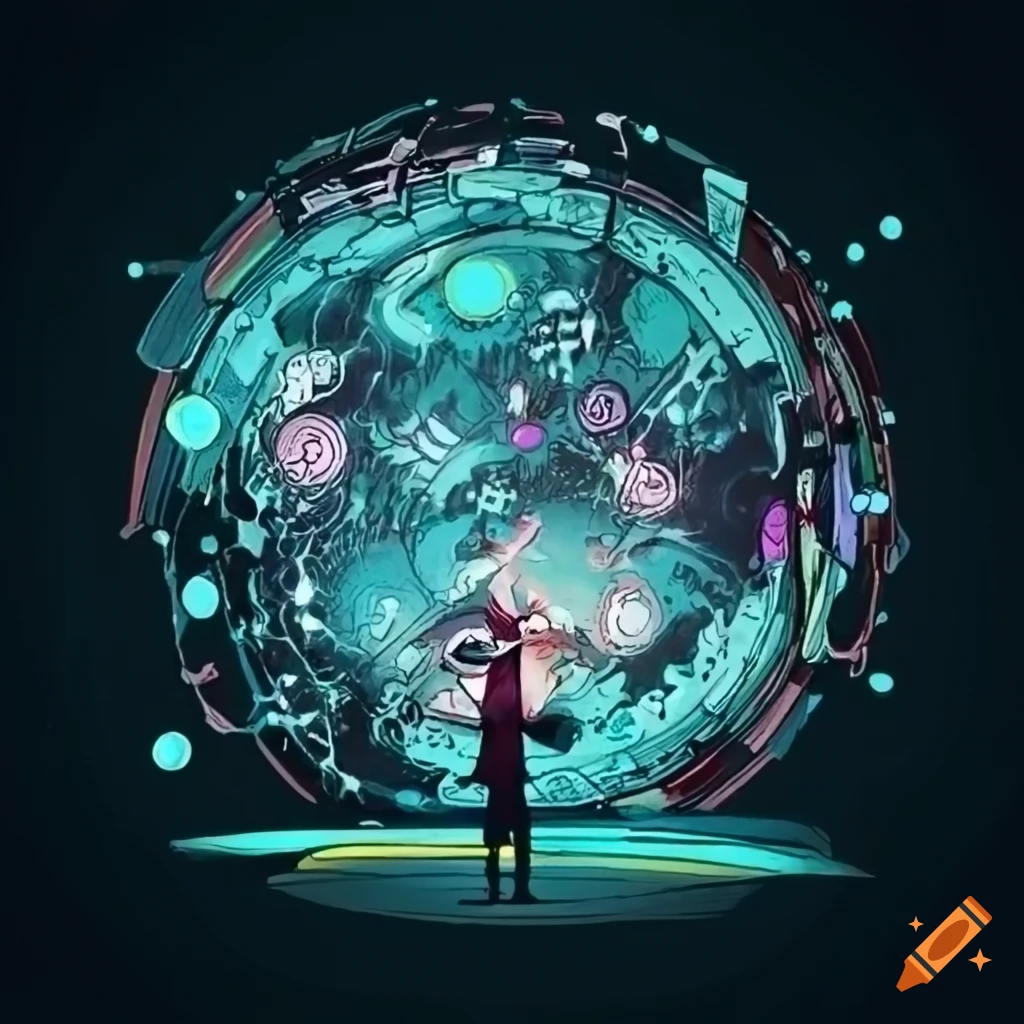 Vibrant and colorful infographic showing interconnected ideas