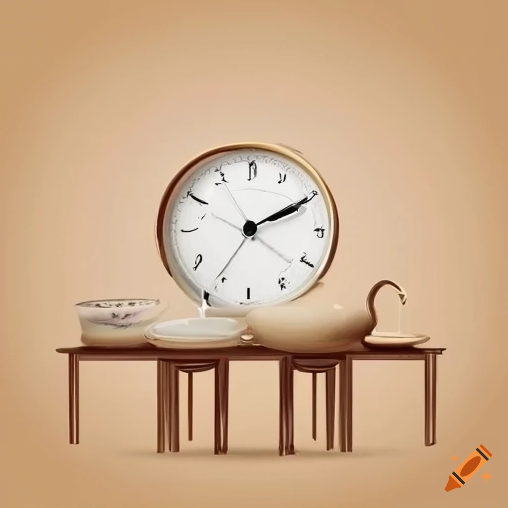 Tea time poster with space for text in the middle