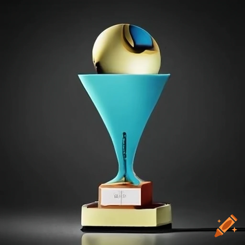 Vibrant neoprene trophy for sports events