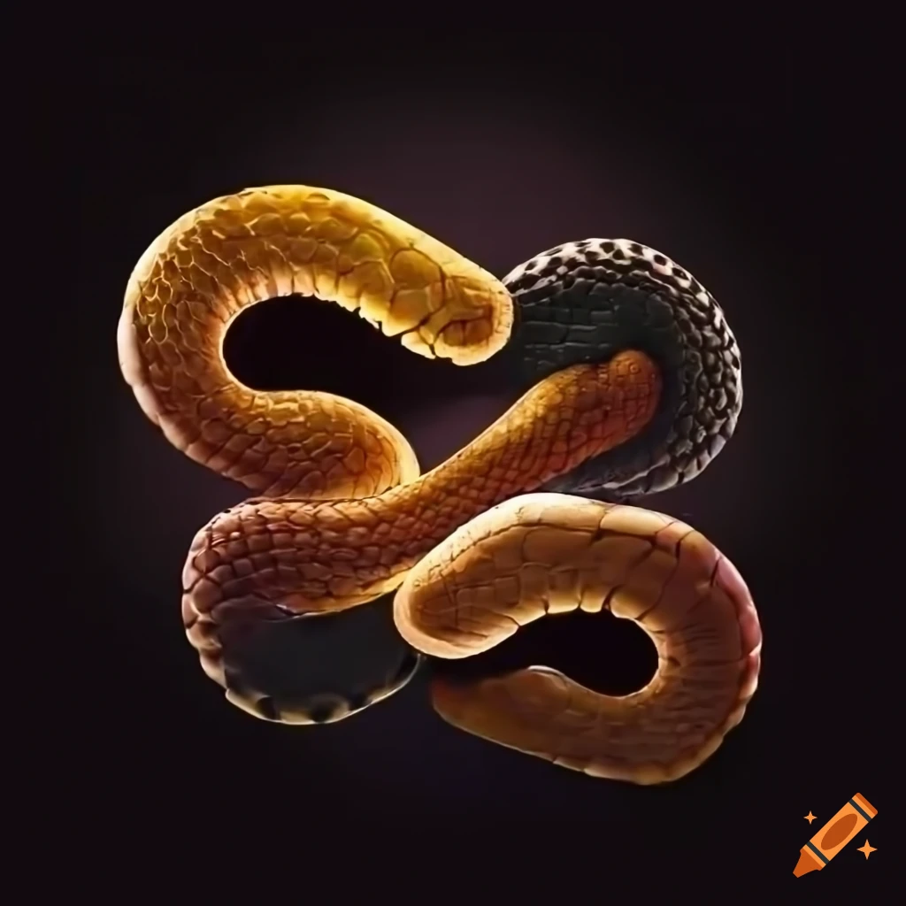 Python logo with real snakes on Craiyon