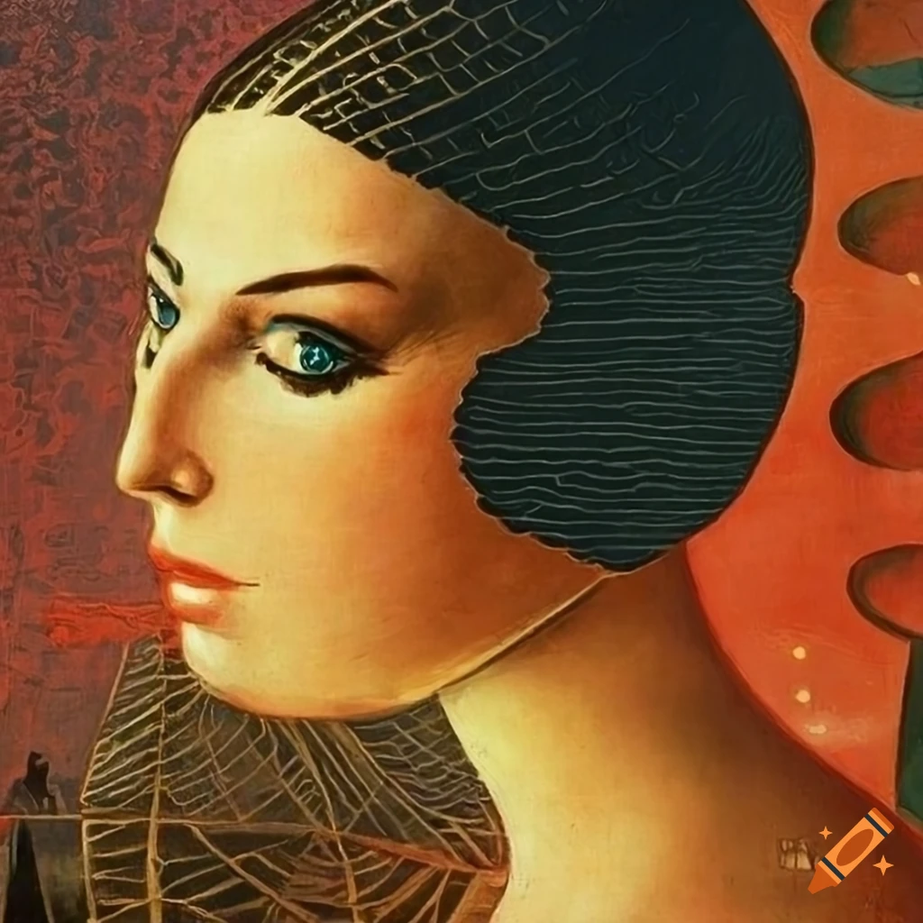 "Paolo Uccello" pulp magazine cover featuring a nonbinary human looking through the Celestial veil
