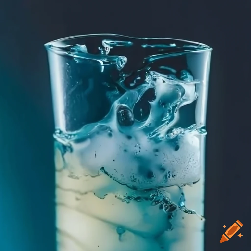Refreshing fizzy beverage in a glistening glass