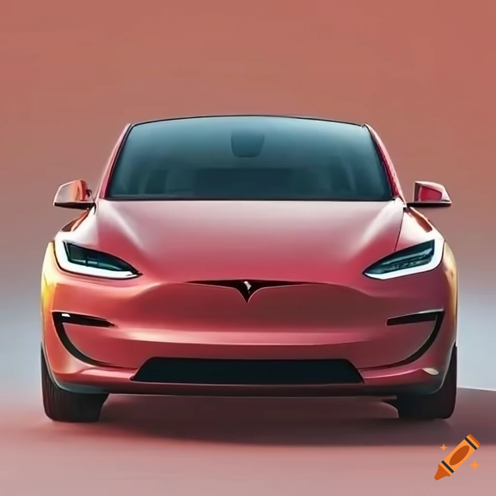 Tesla Model Y on the road