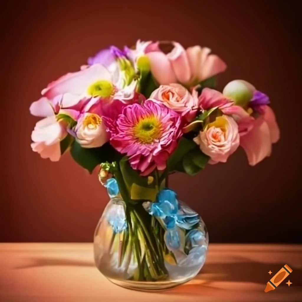 Happy anniversary bouquet of flowers