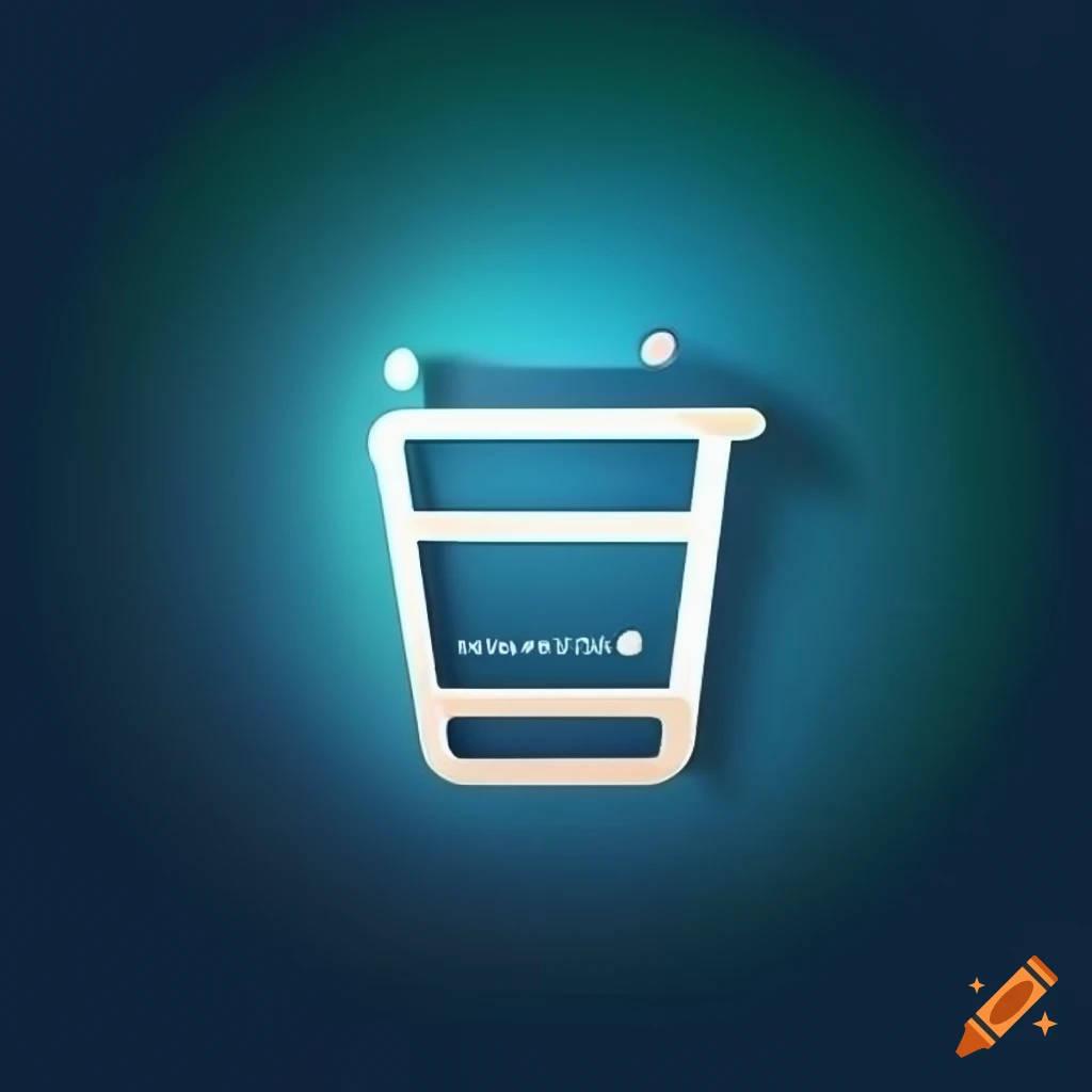 POS Logo for Android application with a cart symbol