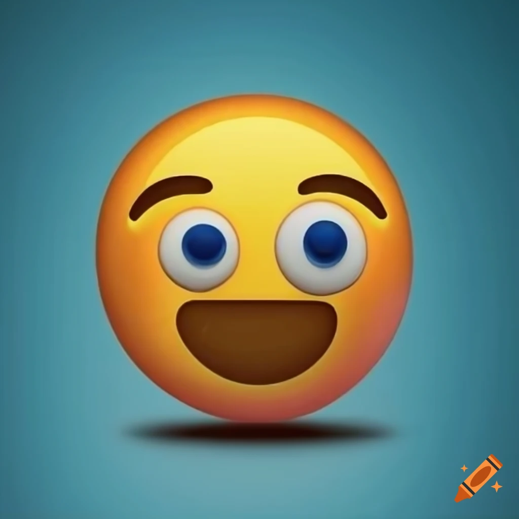 Smiling emoji with internet symbol in background