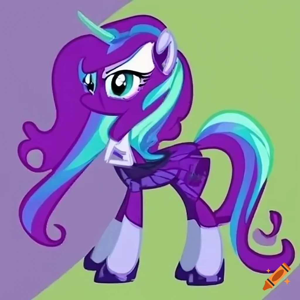 Original character pony with unique colors in crystal design
