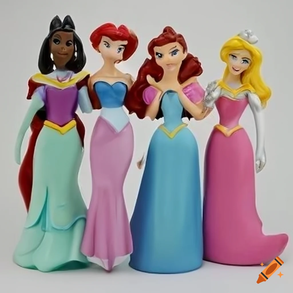 Disney princess group resin figure