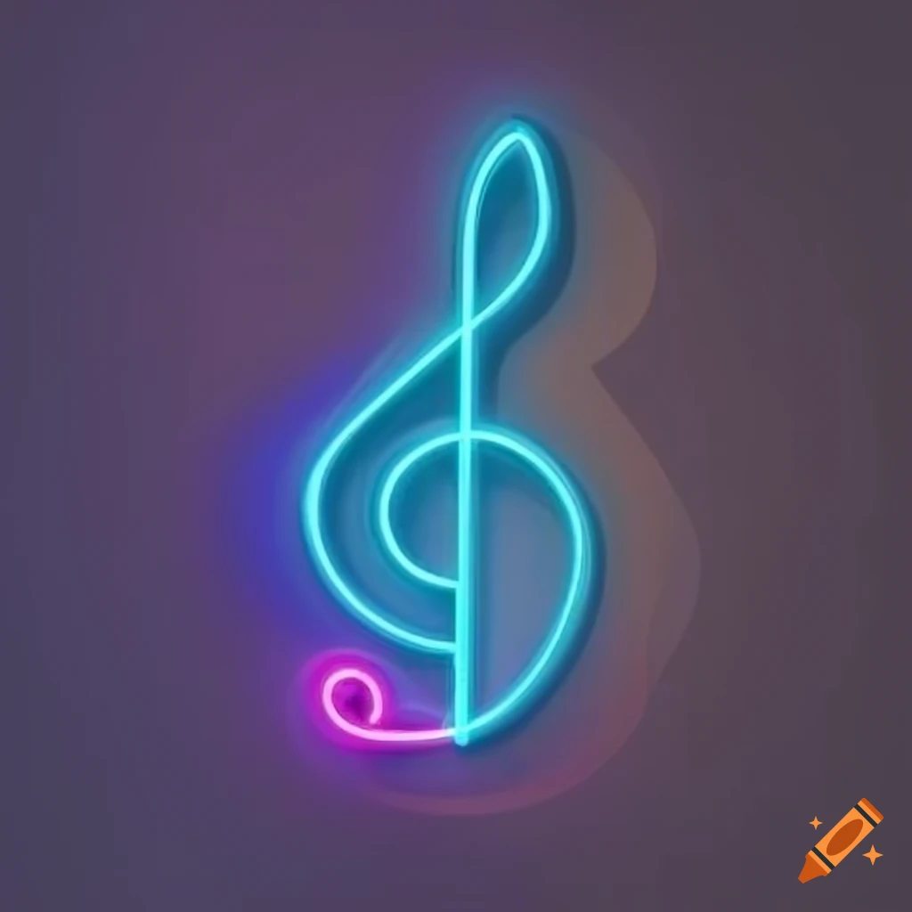 Cloud music neon sign Royalty Free Vector Image