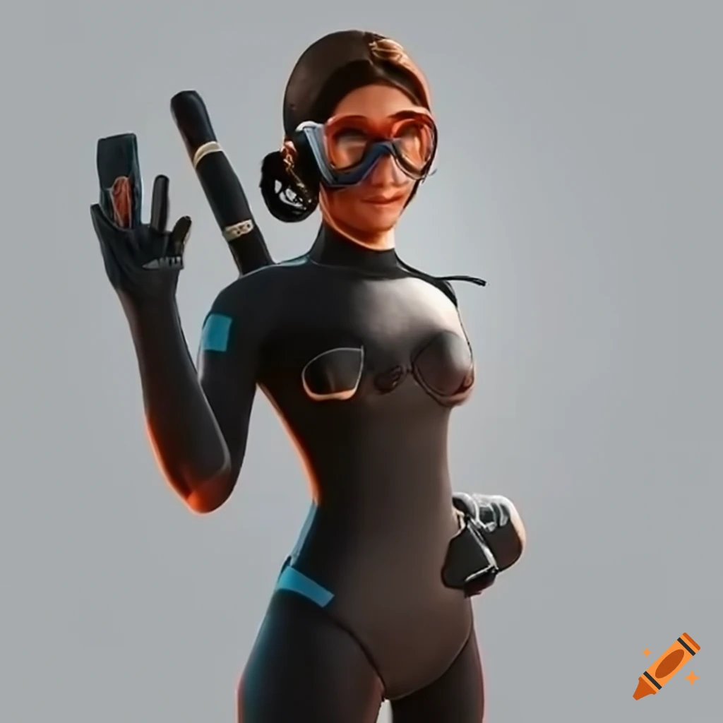 Character Saheeli Rai in a full wetsuit and scuba gear