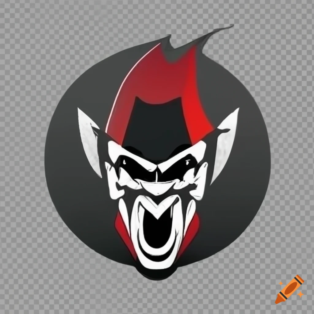 Simple dracula logo with fangs on Craiyon