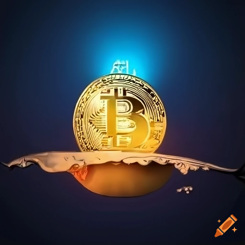 Crypto symbol combined with a whale design