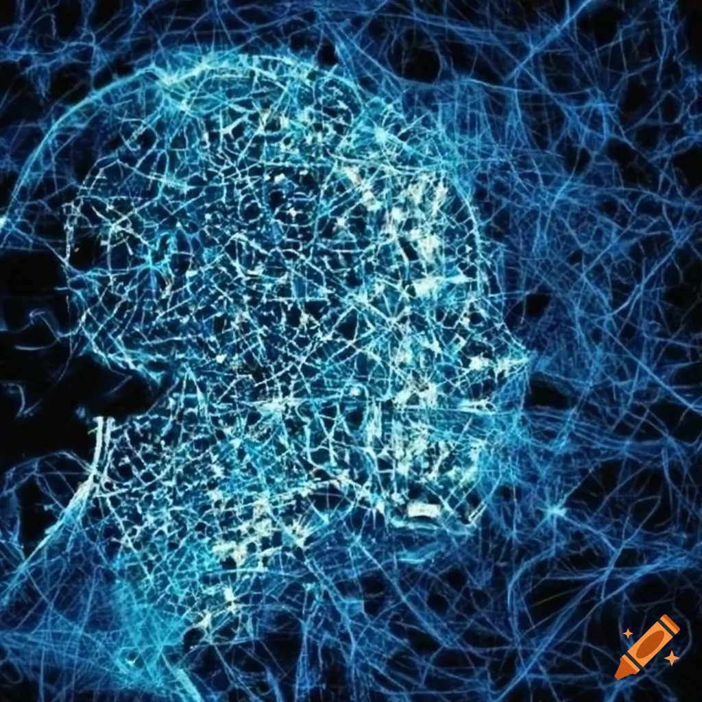 Masint Intelligence Visual Example Machine intelligence concept with human thinking adapting to it on Craiyon