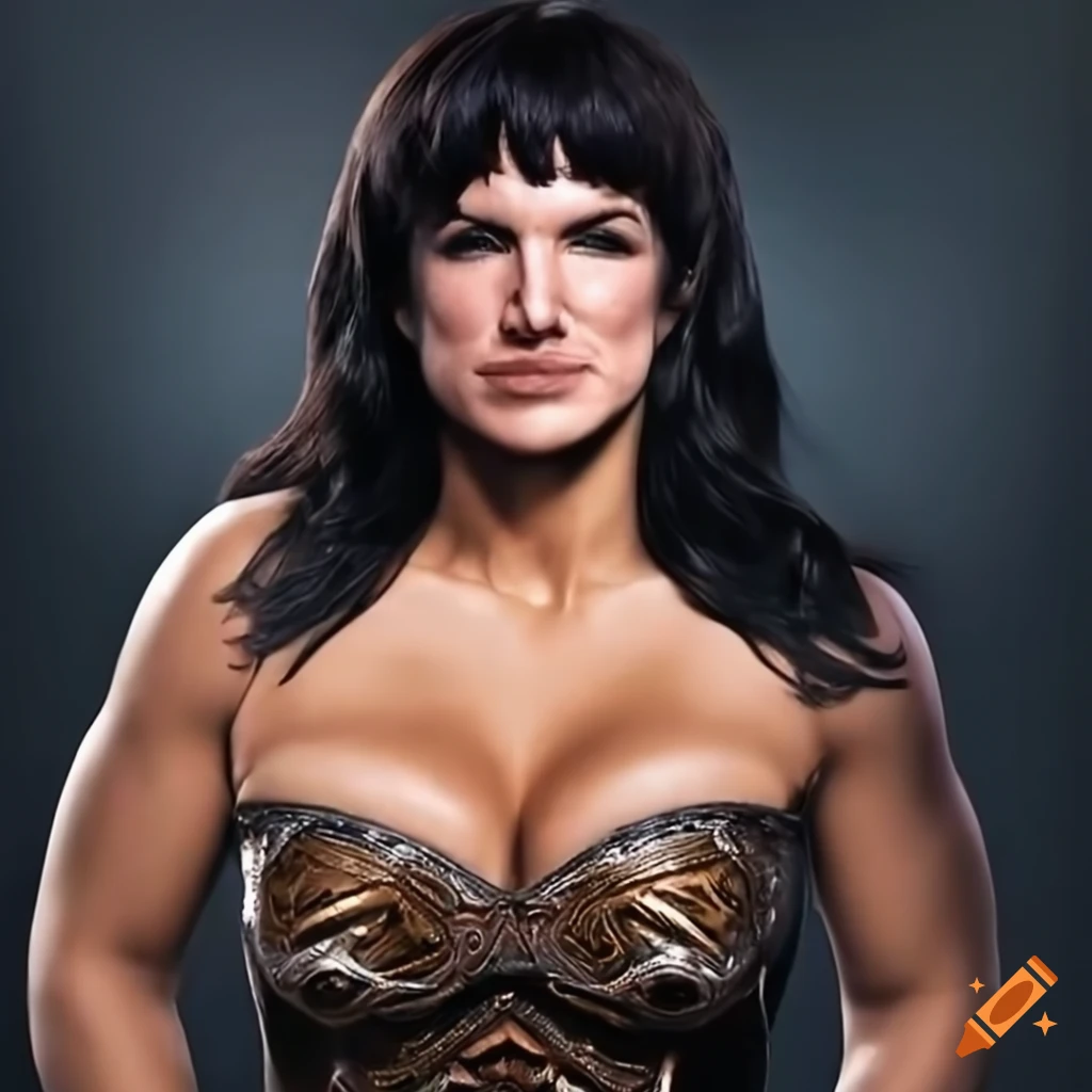 Portrait of a warrior princess with chiseled facial features on Craiyon