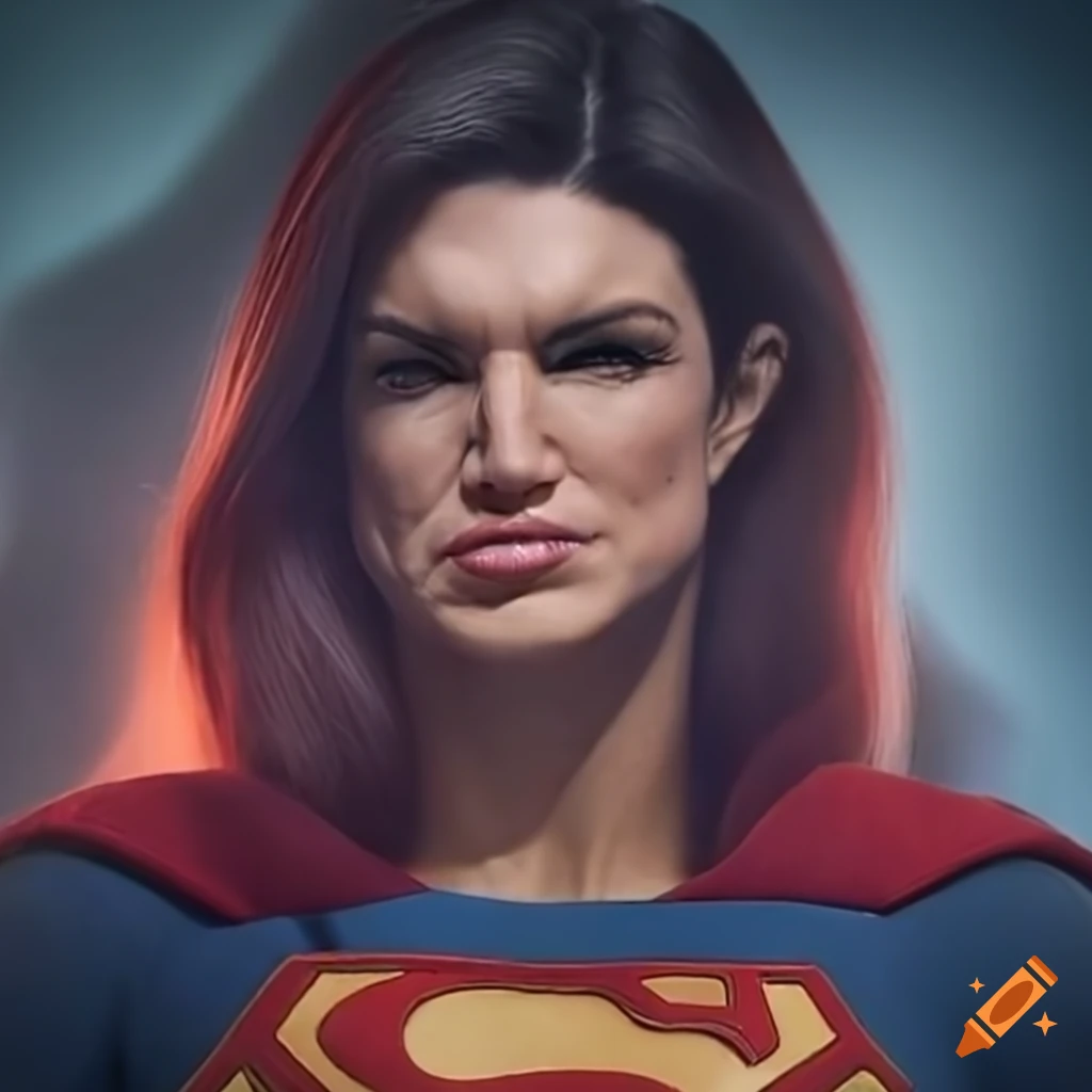 Portrait of a woman with chiseled facial features and dramatic lighting