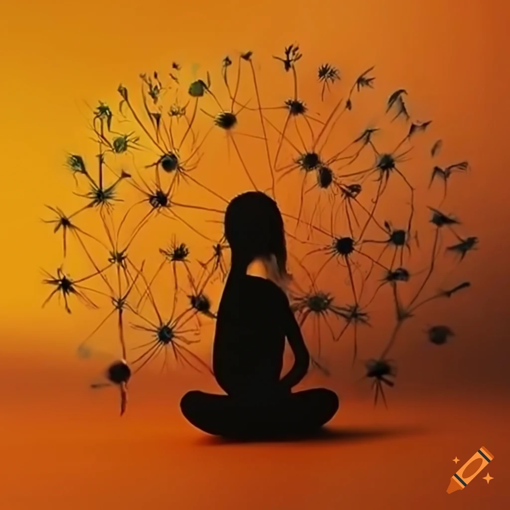 Professional therapy session focused on mindfulness with dandelion motifs