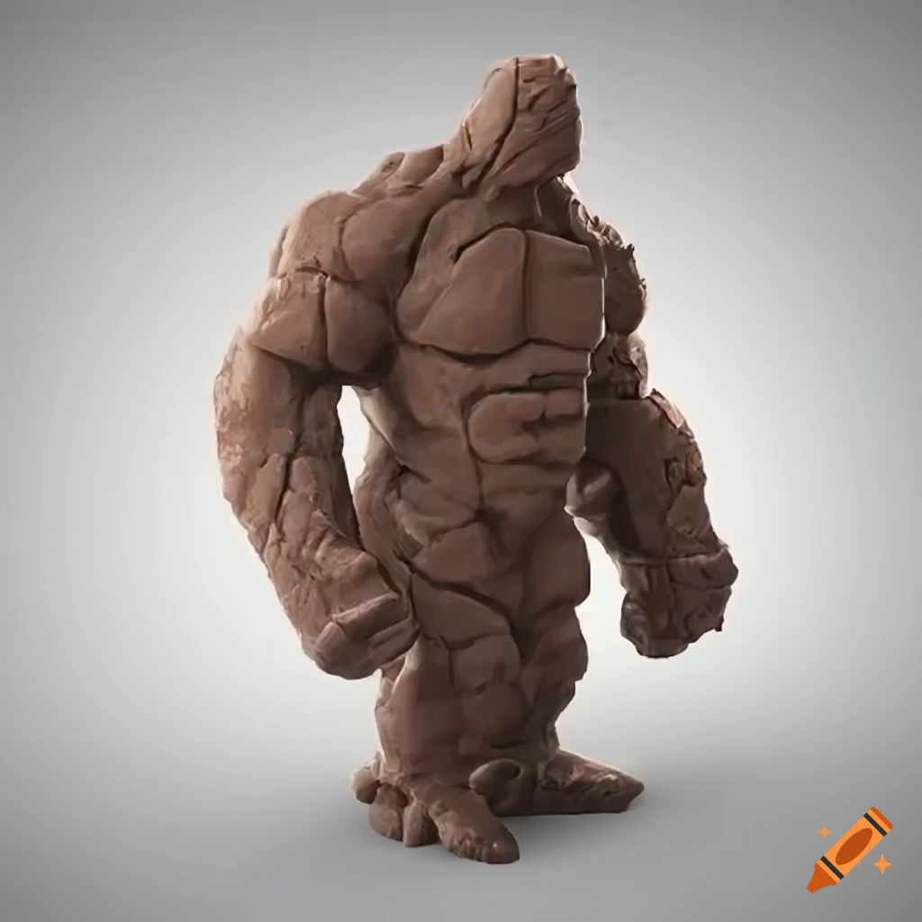Smectite clay golem on Craiyon