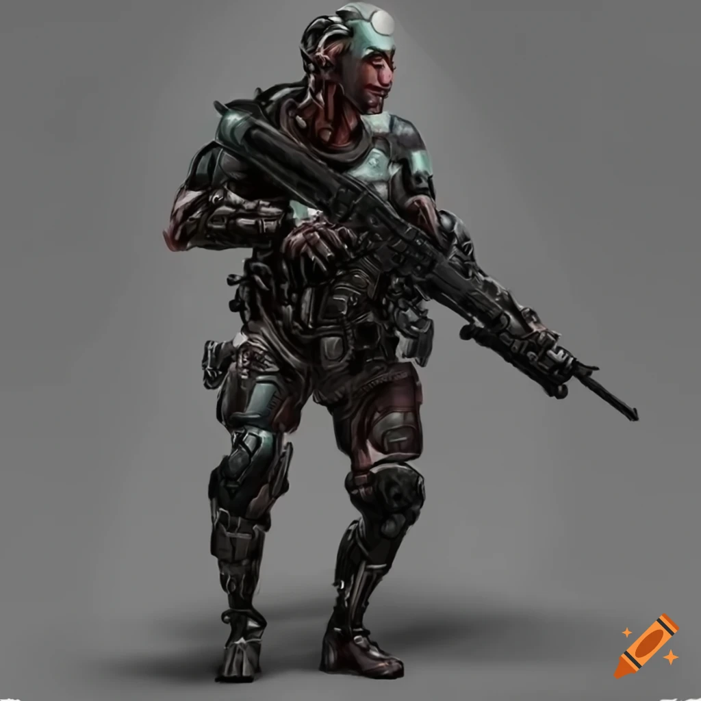 Cyborg monk sniper